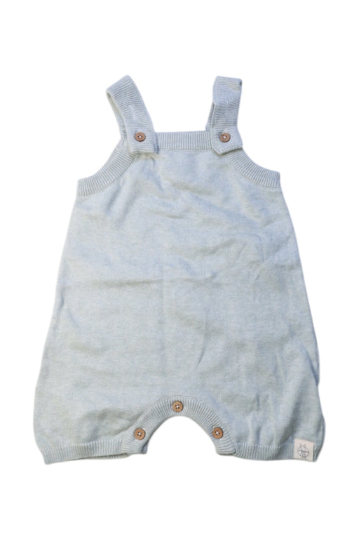 A Blue Sleeveless Rompers from LAESSIG in size 6-12M for boy. (Front View)
