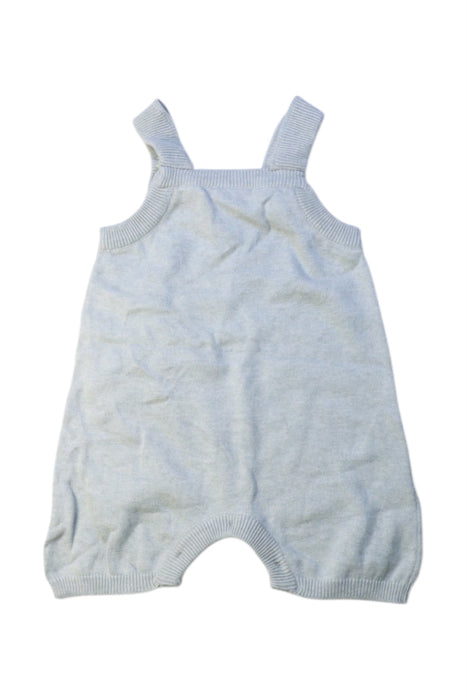 A Blue Sleeveless Rompers from LAESSIG in size 6-12M for boy. (Back View)