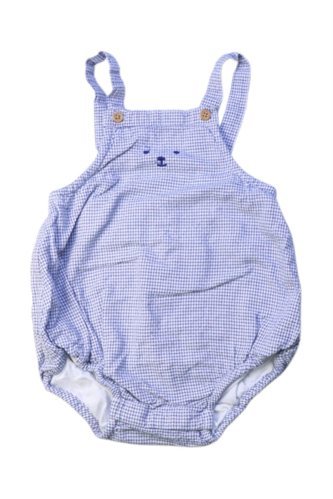 A Blue Sleeveless Rompers from Bout'Chou in size 6-12M for boy. (Front View)