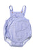 A Blue Sleeveless Rompers from Bout'Chou in size 6-12M for boy. (Front View)