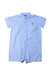A Blue Short Sleeve Rompers from Ralph Lauren in size 6-12M for boy. (Front View)