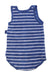 A Blue Sleeveless Bodysuits from Petit Bateau in size 6-12M for boy. (Back View)