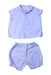 A Blue Shorts Sets from Bonpoint in size 6-12M for boy. (Front View)