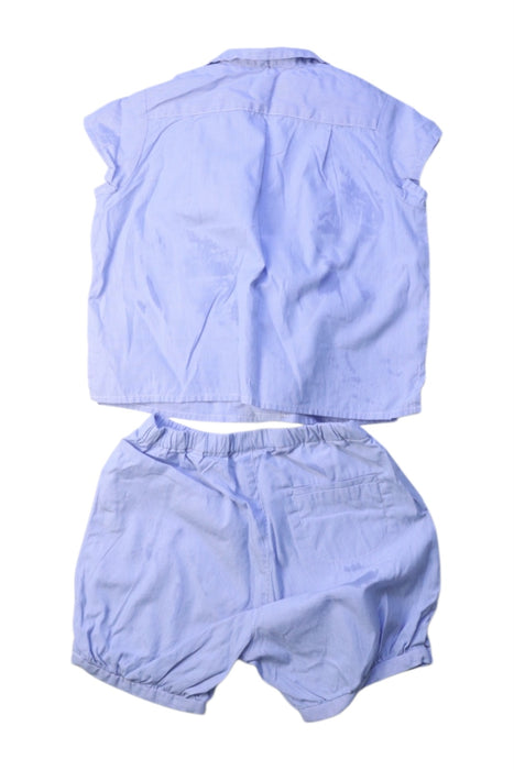 A Blue Shorts Sets from Bonpoint in size 6-12M for boy. (Back View)