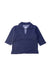 A Navy Long Sleeve Polos from Petit Bateau in size 6-12M for boy. (Front View)