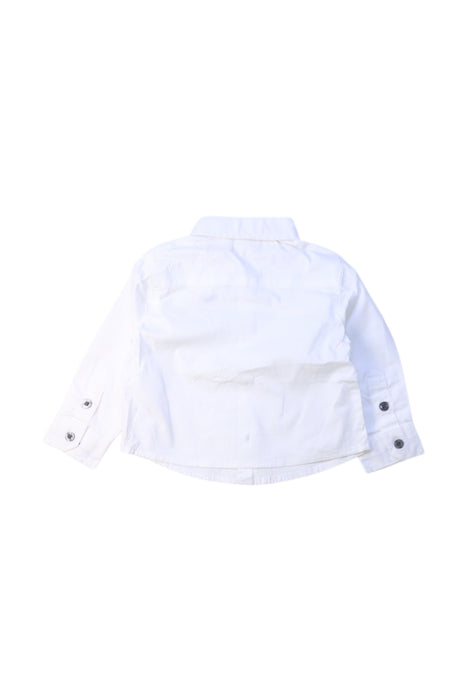 A White Long Sleeve Shirts from Emporio Armani in size 3-6M for boy. (Back View)