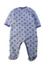 A Grey Onesies from Petit Bateau in size 6-12M for boy. (Back View)