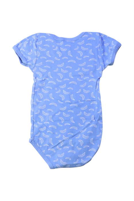 A Blue Short Sleeve Bodysuits from Petit Bateau in size 2T for boy. (Back View)