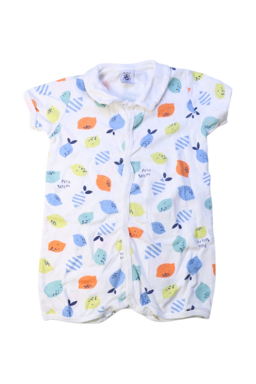 A Multicolour Short Sleeve Rompers from Petit Bateau in size 12-18M for boy. (Front View)