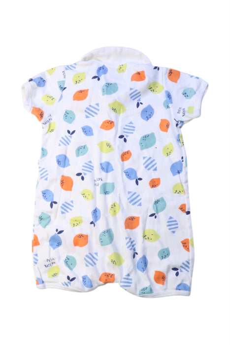 A Multicolour Short Sleeve Rompers from Petit Bateau in size 12-18M for boy. (Back View)