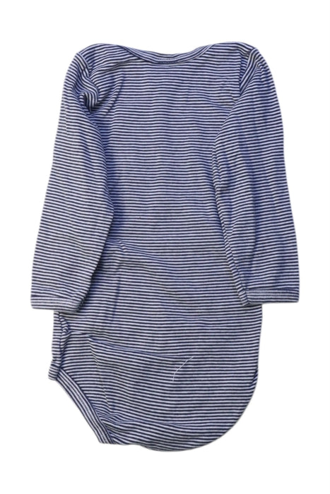 A Navy Long Sleeve Bodysuits from Petit Bateau in size 12-18M for boy. (Back View)