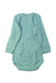 A Green Long Sleeve Bodysuits from Petit Bateau in size 12-18M for boy. (Back View)