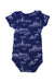 A Navy Short Sleeve Bodysuits from Petit Bateau in size 3T for boy. (Back View)
