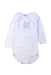 A White Long Sleeve Bodysuits from Petit Bateau in size 12-18M for boy. (Front View)