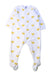 A White Onesies from Petit Bateau in size 12-18M for girl. (Front View)