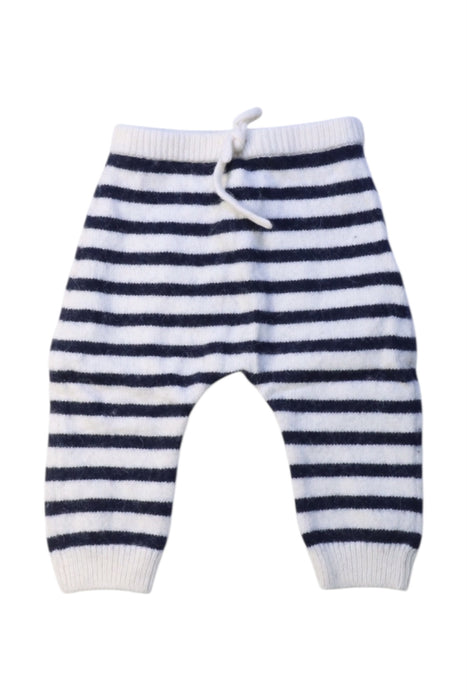 A Navy Casual Pants from Petit Bateau in size 3-6M for boy. (Front View)