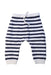 A Navy Casual Pants from Petit Bateau in size 3-6M for boy. (Front View)