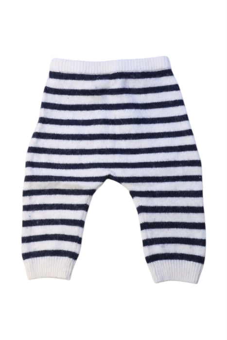 A Navy Casual Pants from Petit Bateau in size 3-6M for boy. (Back View)