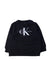 A Black Crewneck Sweatshirts from Calvin Klein in size 12-18M for boy. (Front View)