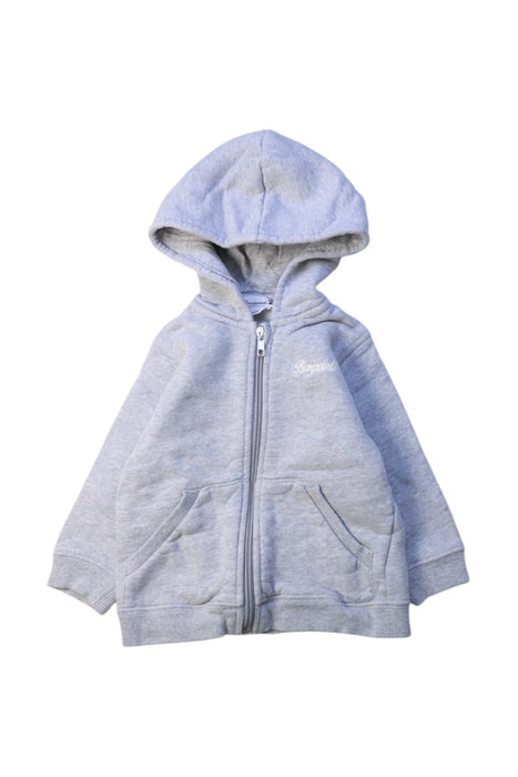 A Grey Zippered Sweatshirts from Bonpoint in size 12-18M for boy. (Front View)
