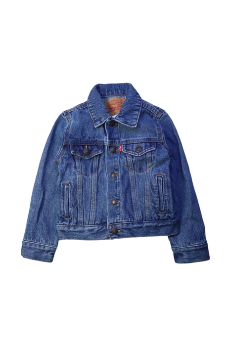 A Blue Lightweight Jackets from Levi's in size 3T for boy. (Front View)