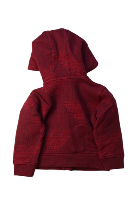 A Red Zippered Sweatshirts from Emporio Armani in size 3-6M for boy. (Back View)