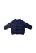 A Navy Puffer/Quilted Jackets from Bout'Chou in size 6-12M for neutral. (Front View)