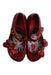 A Red Flats from Mini Melissa in size 4T for girl. (Back View)