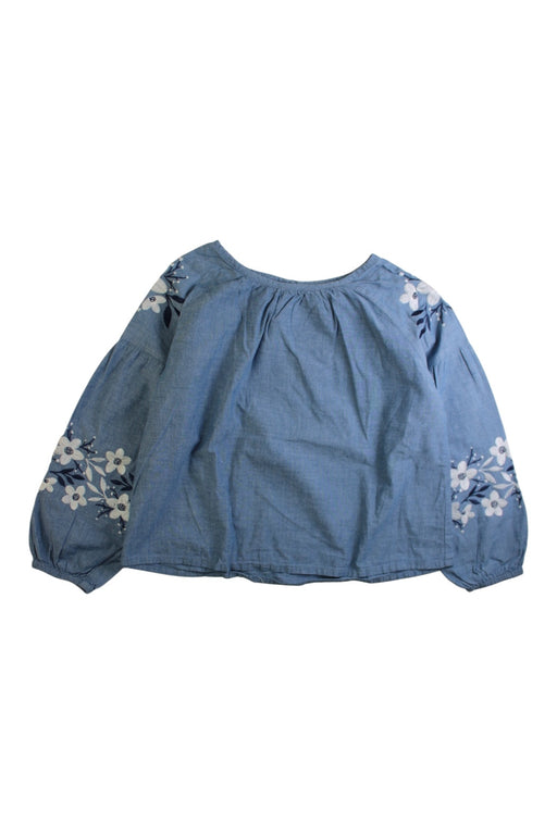 A Blue Sleeveless Tops from Seed in size 8Y for girl. (Front View)