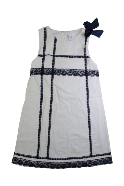 A White Sleeveless Dresses from Aletta in size 8Y for girl. (Front View)