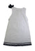 A White Sleeveless Dresses from Aletta in size 8Y for girl. (Back View)