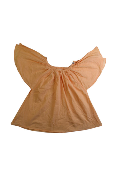 A Peach Sleeveless Tops from Ketiketa in size 8Y for girl. (Front View)