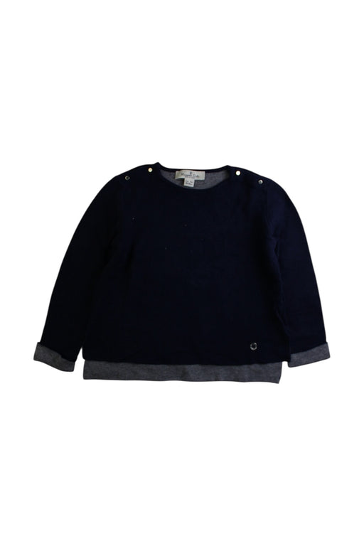 A Navy Knit Sweaters from Massimo Dutti in size 4T for girl. (Front View)