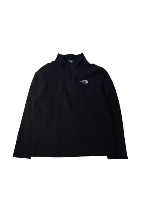 A Black Zippered Sweatshirts from The North Face in size 14Y for boy. (Front View)