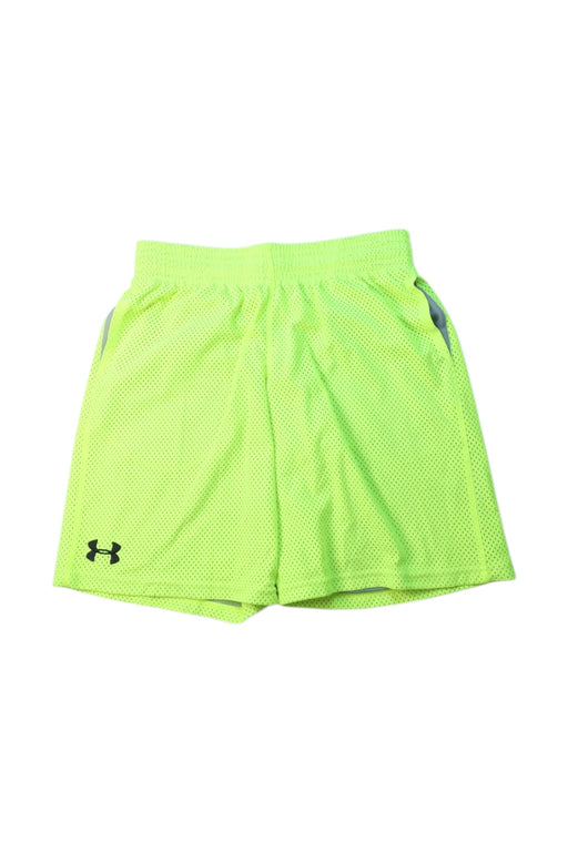 A Green Shorts from Under Armour in size 14Y for boy. (Front View)