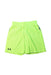 A Green Shorts from Under Armour in size 14Y for boy. (Front View)