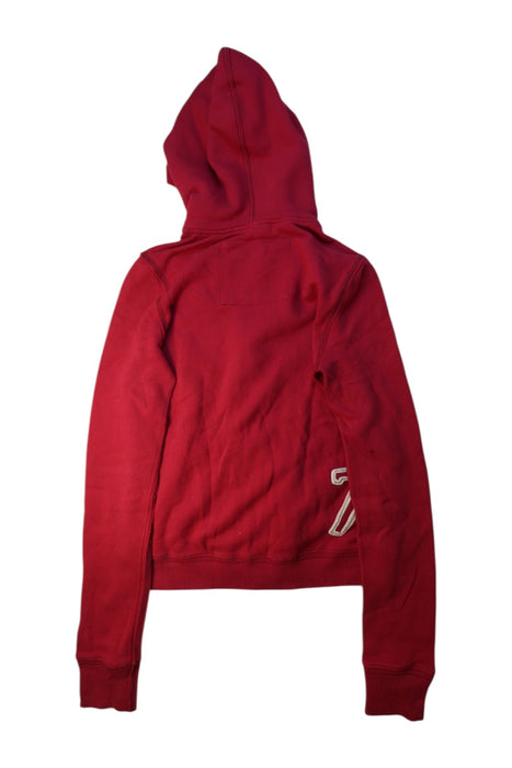 A Red Zippered Sweatshirts from Abercrombie & Fitch in size 14Y for boy. (Back View)