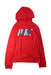 A Red Hooded Sweatshirts from Nike in size 10Y for boy. (Front View)