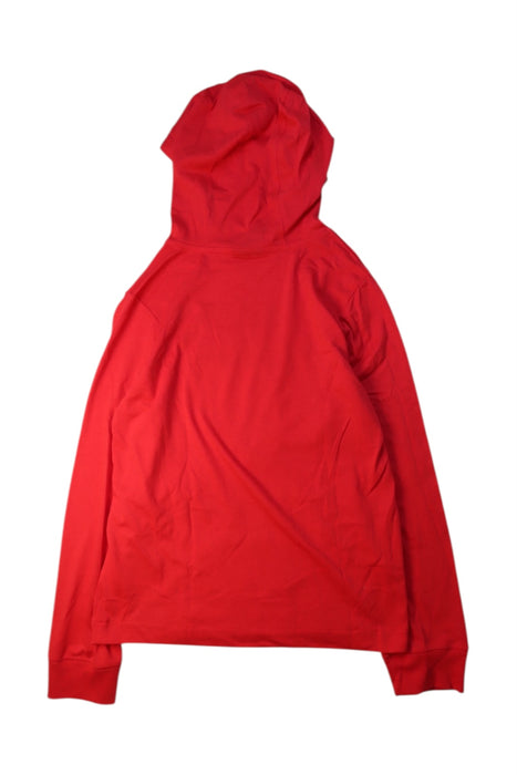 A Red Hooded Sweatshirts from Nike in size 10Y for boy. (Back View)