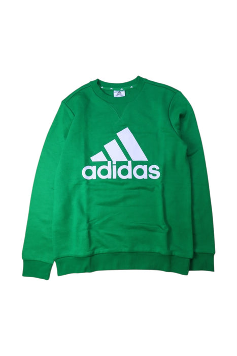 A Green Crewneck Sweatshirts from Adidas in size 12Y for neutral. (Front View)