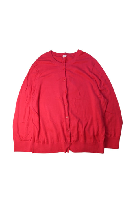 A Red Cardigans from J.Crew in size 14Y for girl. (Front View)