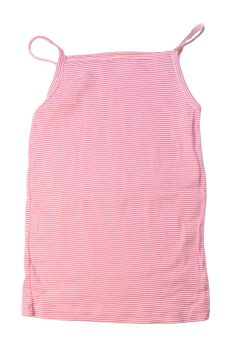 A Pink Sleeveless Tops from Petit Bateau in size 10Y for girl. (Back View)