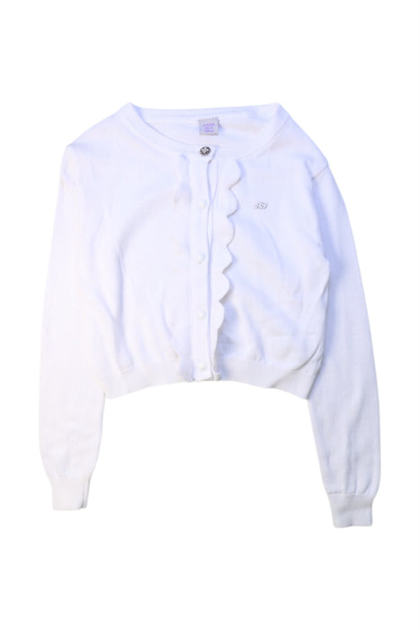 A White Cardigans from Anna Sui in size 8Y for girl. (Front View)