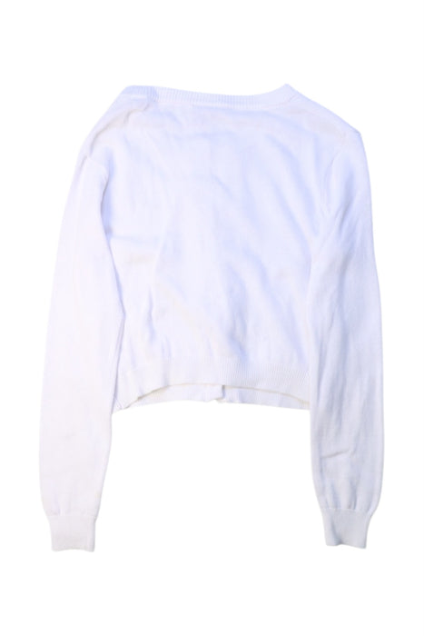 A White Cardigans from Anna Sui in size 8Y for girl. (Back View)
