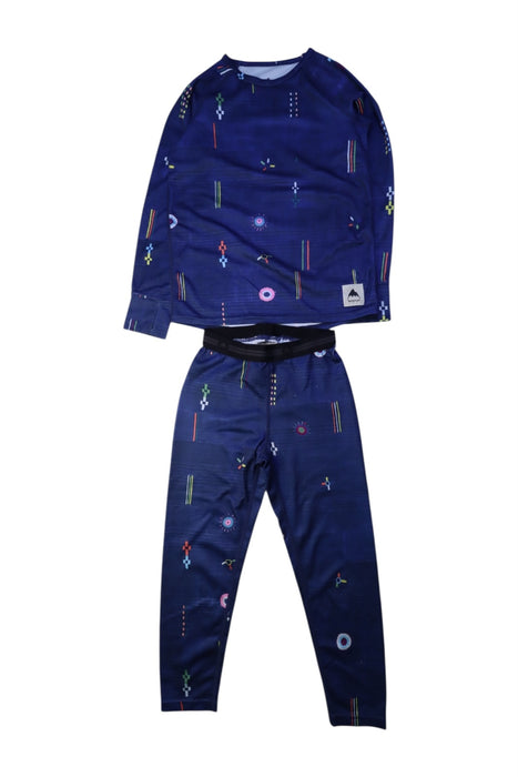 A Navy Base Layers from Burton in size 4T for girl. (Front View)