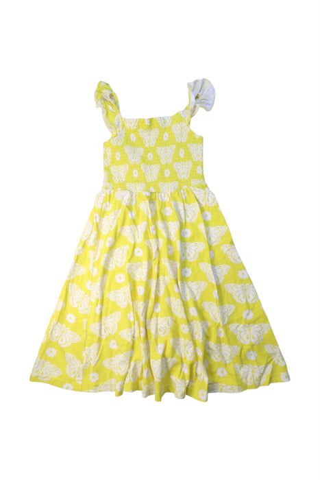 A Yellow Sleeveless Dresses from Boden in size 8Y for girl. (Front View)