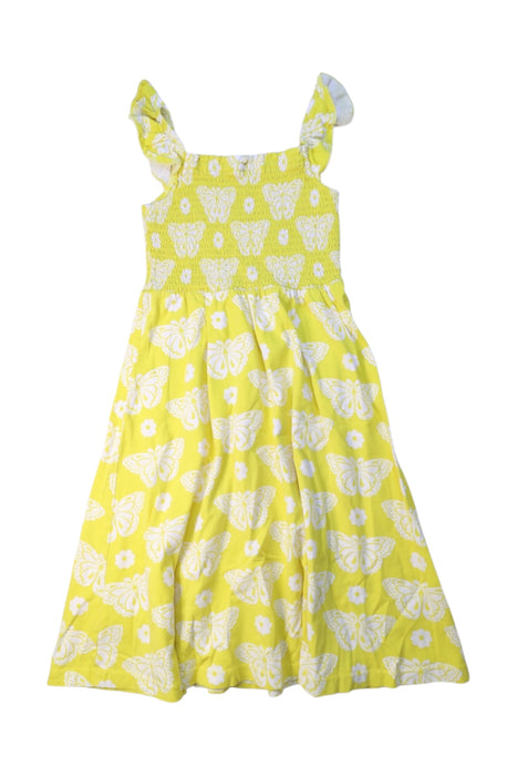 A Yellow Sleeveless Dresses from Boden in size 8Y for girl. (Back View)
