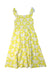 A Yellow Sleeveless Dresses from Boden in size 8Y for girl. (Back View)