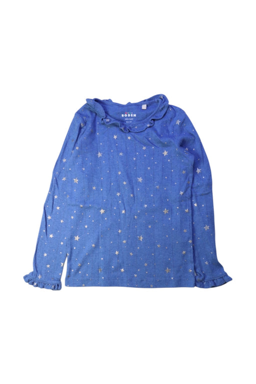 A Blue Long Sleeve Tops from Boden in size 8Y for girl. (Front View)