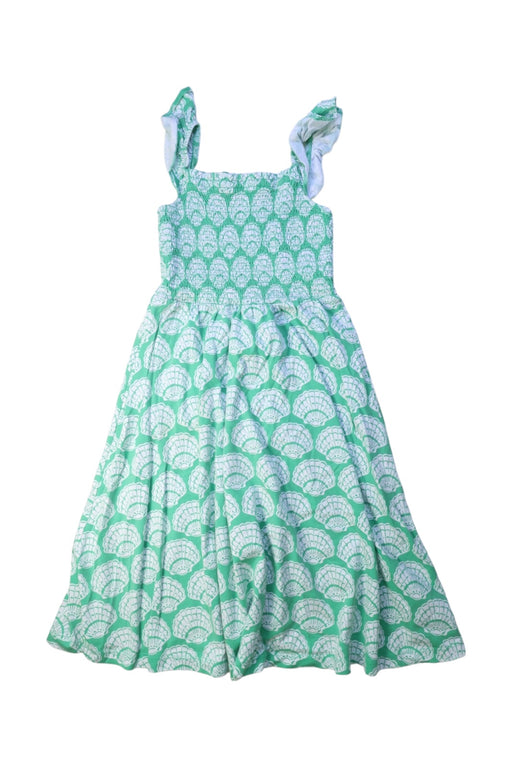 A Green Sleeveless Dresses from Boden in size 8Y for girl. (Front View)